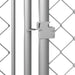 Padoc pentru câini de exterior, cu acoperiș, 8 x 4 x 2,3 m - WALTI WALTI