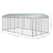 Padoc pentru câini de exterior, cu acoperiș, 8 x 4 x 2,3 m - WALTI WALTI