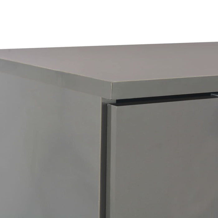 Servantă, gri foarte lucios, 107x35x80,5 cm - WALTI WALTI