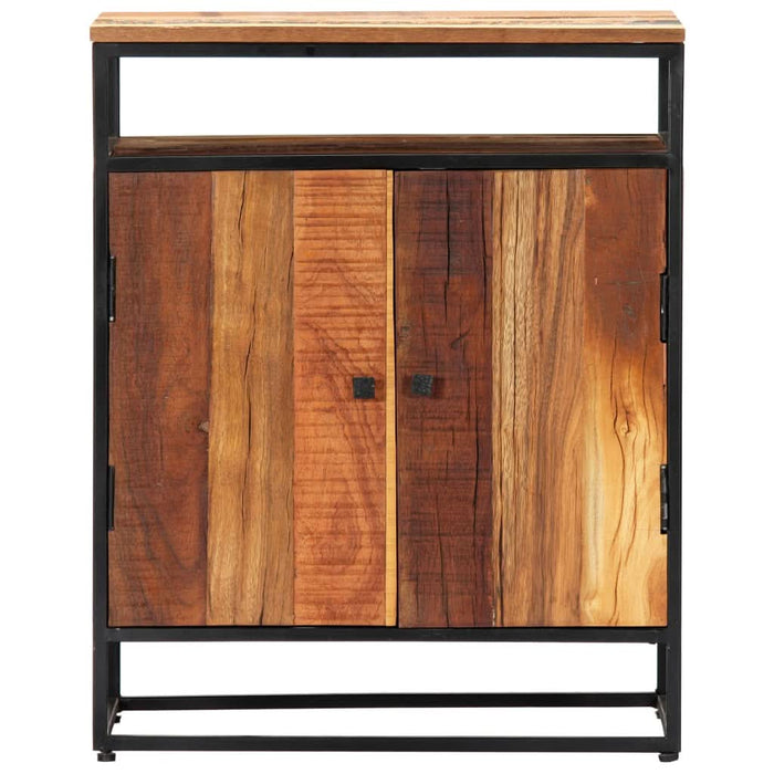 Dulap lateral, 60 x 35 x 76 cm, lemn masiv reciclat și oțel - WALTI WALTI