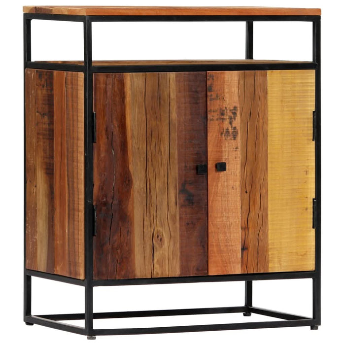 Dulap lateral, 60 x 35 x 76 cm, lemn masiv reciclat și oțel - WALTI WALTI