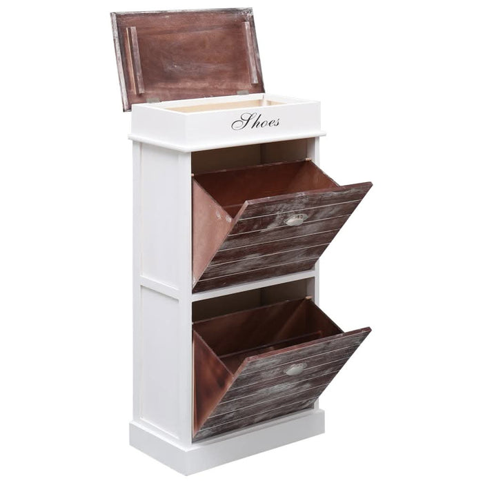 Pantofar, maro, 50 x 28 x 98 cm, lemn de paulownia - WALTI WALTI