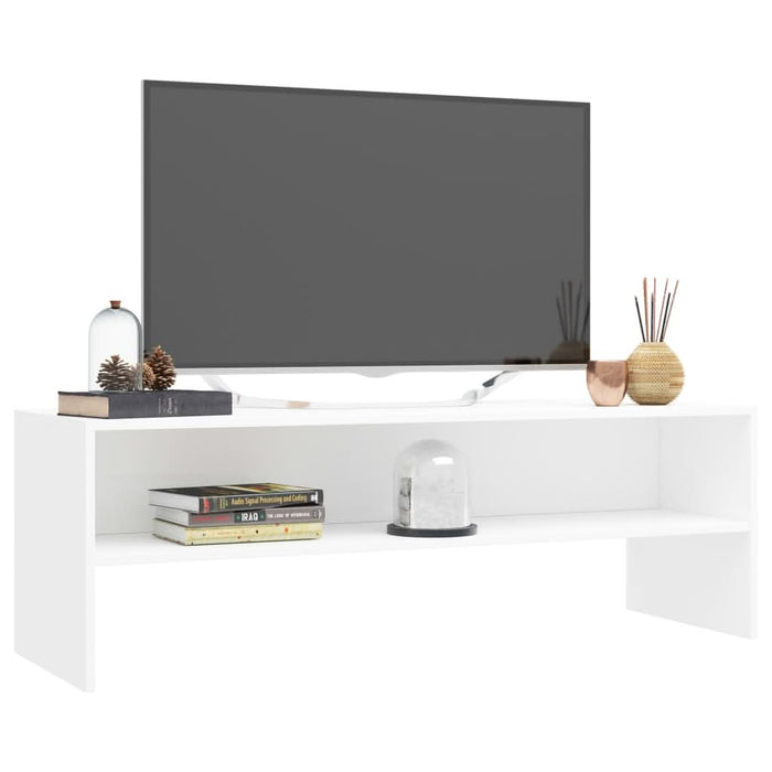 Comodă TV, alb, 120 x 40 x 40 cm, lemn prelucrat - WALTI WALTI
