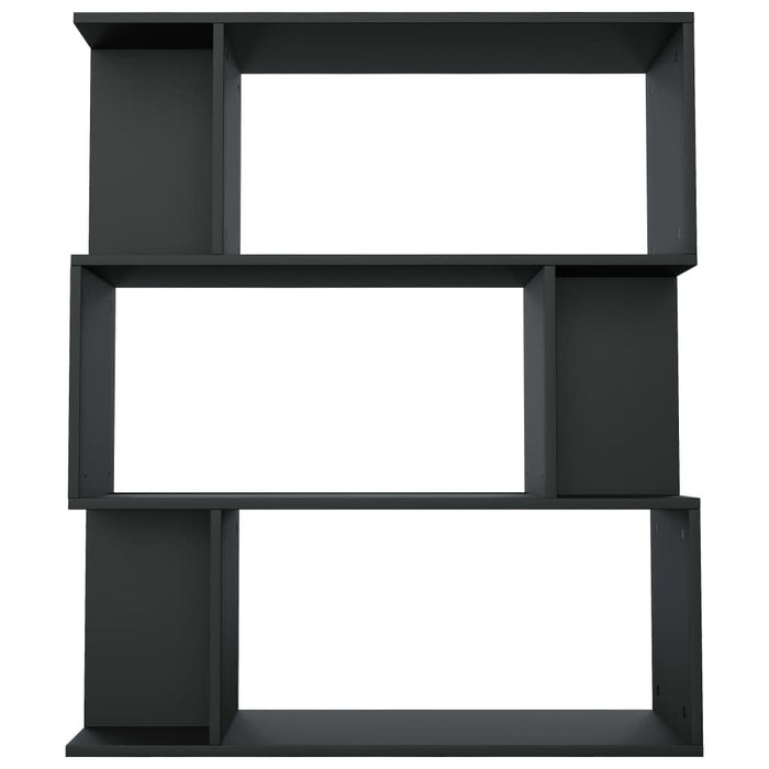 Bibliotecă/Separator cameră, negru, 80x24x96 cm, PAL - WALTI WALTI