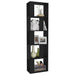 Bibliotecă/Separator cameră, negru, 45x24x159 cm, PAL - WALTI WALTI