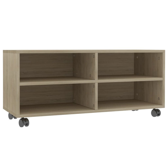 Comodă TV cu rotile, stejar Sonoma, 90x35x35, PAL - WALTI WALTI