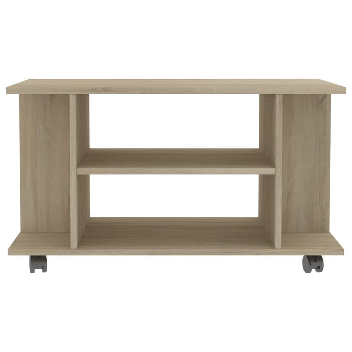 Comodă TV cu roți, stejar Sonoma, 80x40x45 cm, lemn prelucrat - WALTI WALTI