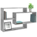 Rafturi de perete, gri beton, 104x20x58,5 cm, PAL - WALTI WALTI