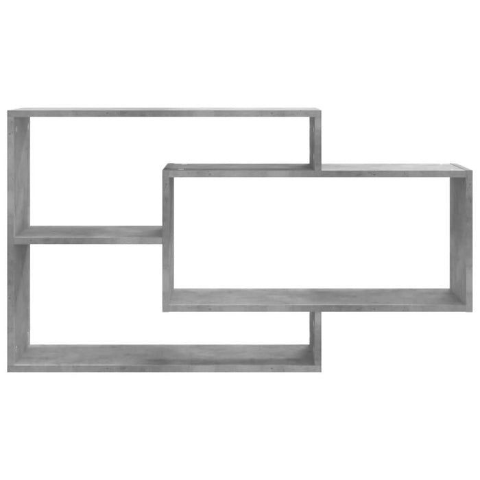 Rafturi de perete, gri beton, 104x20x58,5 cm, PAL - WALTI WALTI