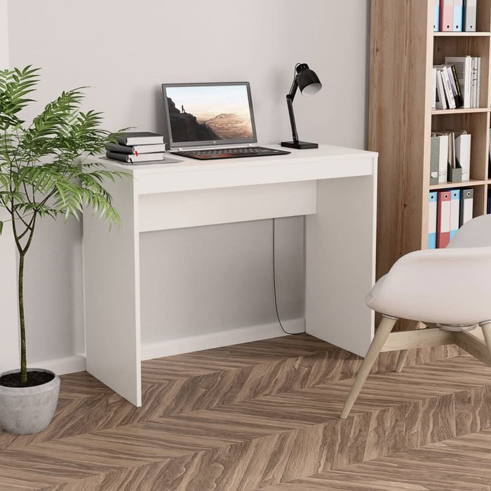 Birou, alb, 90x40x72 cm, lemn prelucrat - WALTI WALTI
