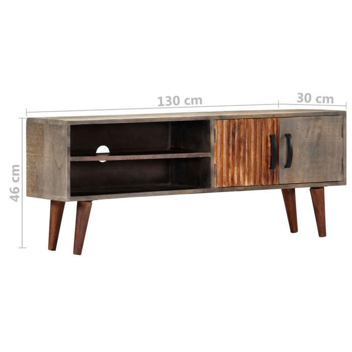 Comodă TV, 130 x 30 x 46 cm, lemn masiv de mango nefinisat - WALTI WALTI