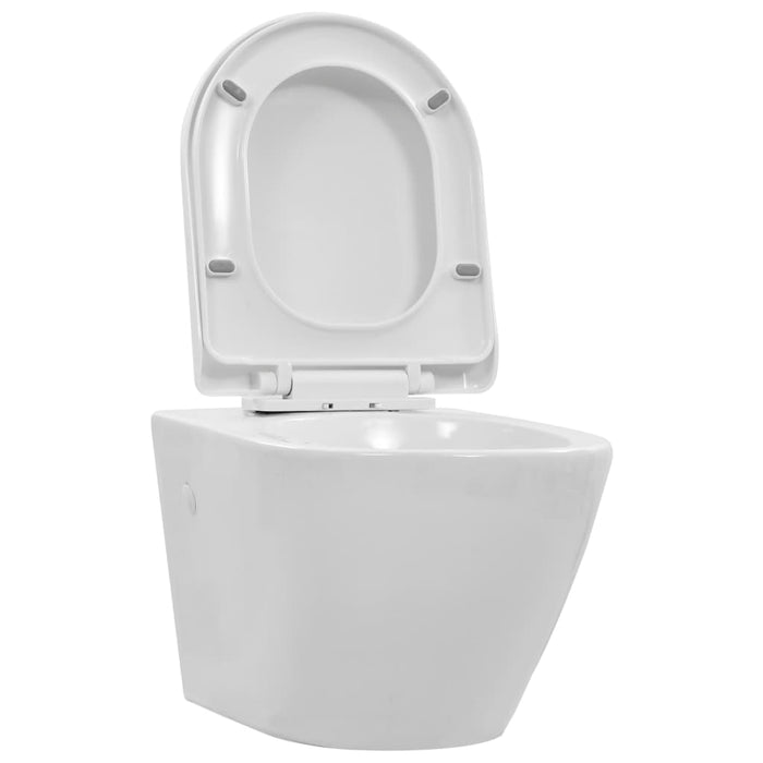 Vas WC suspendat fără ramă, alb, ceramică - WALTI WALTI