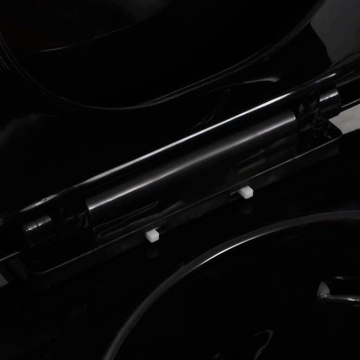 Vas WC suspendat fără ramă, negru, ceramică - WALTI WALTI