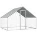 Coteț de păsări pentru exterior, 2,75x2x1,92 m, oțel galvanizat - WALTI WALTI