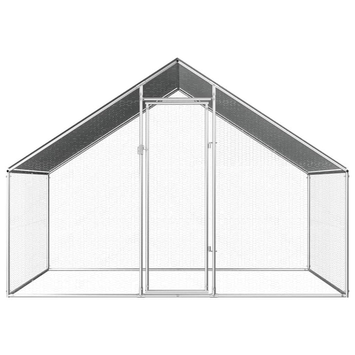 Coteț de păsări pentru exterior, 2,75x2x1,92 m, oțel galvanizat - WALTI WALTI