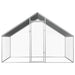 Coteț de păsări pentru exterior, 2,75x2x1,92 m, oțel galvanizat - WALTI WALTI