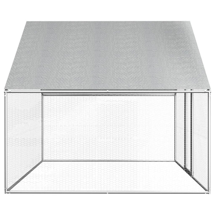 Coteț de păsări pentru exterior, 2,75x2x1,92 m, oțel galvanizat - WALTI WALTI
