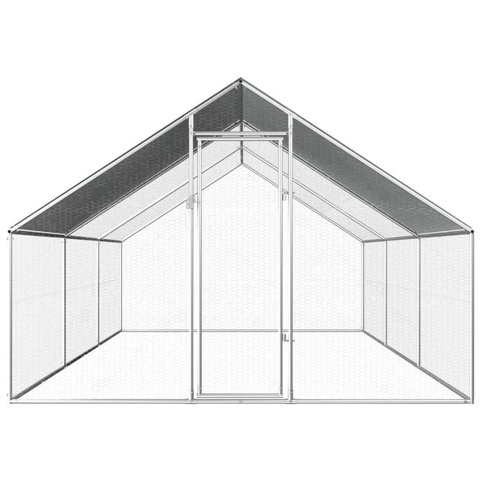 Coteț de păsări pentru exterior, 2,75x6x1,92 m, oțel galvanizat - WALTI WALTI