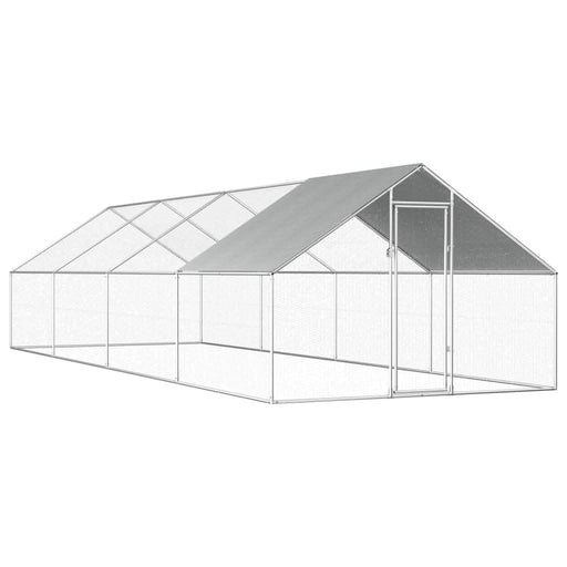 Coteț de păsări pentru exterior, 2,75x8x1,92m, oțel galvanizat - WALTI WALTI