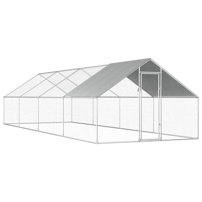 Coteț de păsări pentru exterior, 2,75x8x1,92m, oțel galvanizat - WALTI WALTI