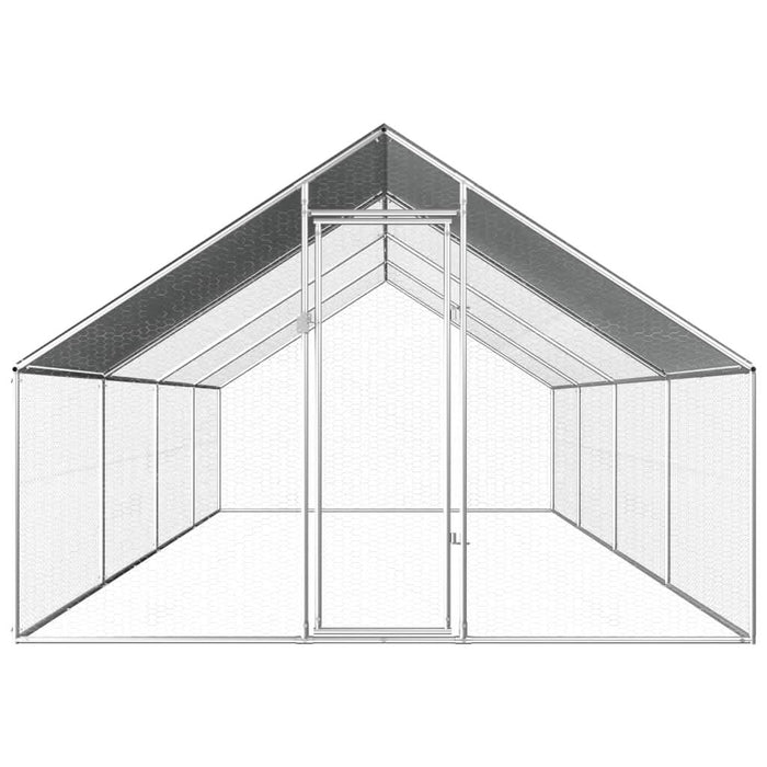 Coteț de păsări pentru exterior, 2,75x8x1,92m, oțel galvanizat - WALTI WALTI