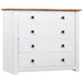 Dulap lateral, alb, 80 x 40 x 73 cm, gama pin de Panama - WALTI WALTI