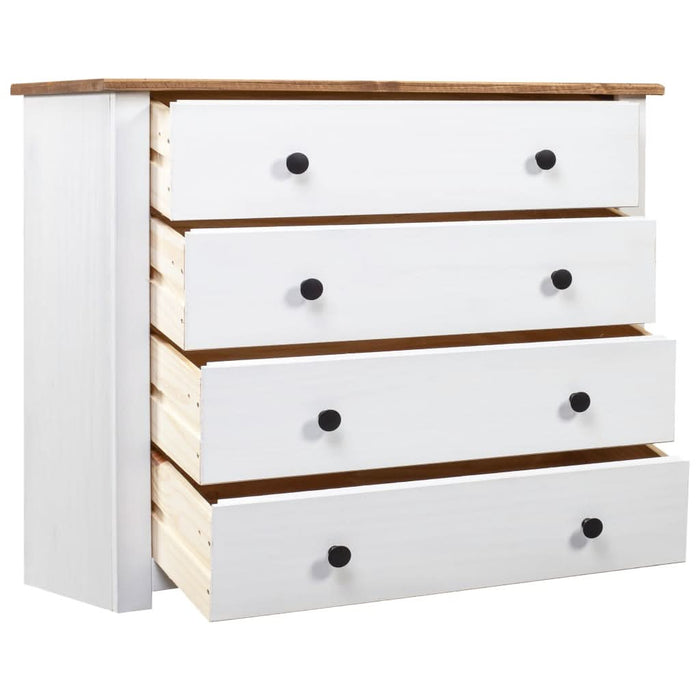 Dulap lateral, alb, 80 x 40 x 73 cm, gama pin de Panama - WALTI WALTI