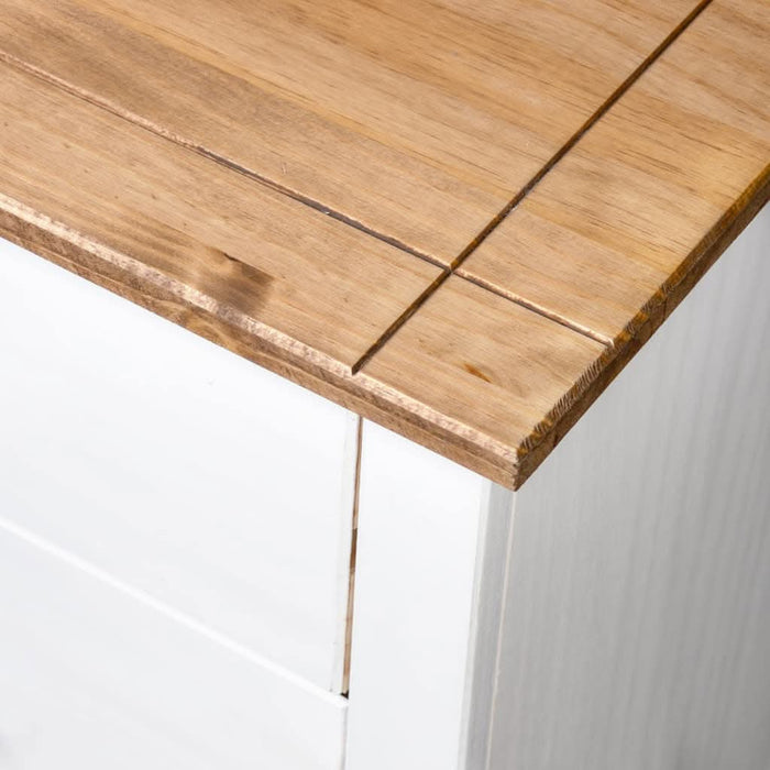 Dulap lateral, alb, 80 x 40 x 73 cm, gama pin de Panama - WALTI WALTI