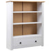 Bibliotecă, alb, 80x35x110 cm, lemn masiv de pin, gama Panama - WALTI WALTI