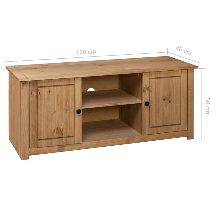 Comodă TV, 120 x 40 x 50 cm, lemn masiv de pin, gama Panama - WALTI WALTI