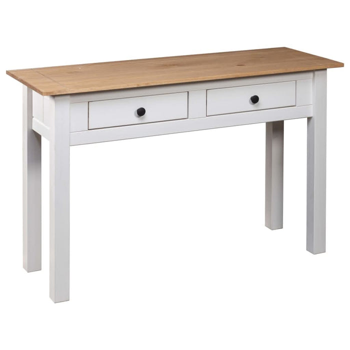 Masă consolă, alb, 100x40x72 cm, lemn masiv de pin, gama Panama - WALTI WALTI