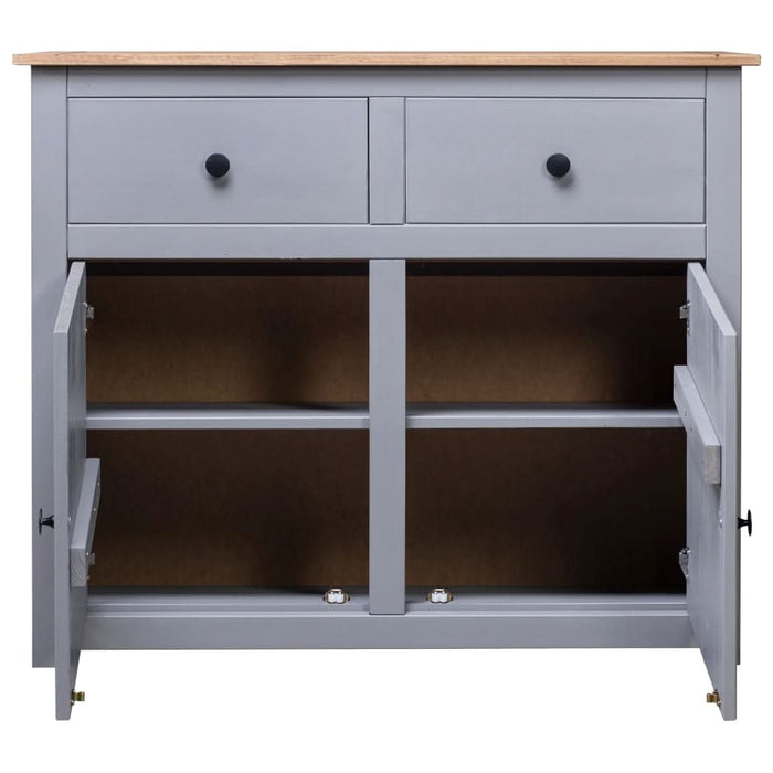 Servantă, gri, 93 x 40 x 80 cm, lemn masiv pin, gama Panama - WALTI WALTI