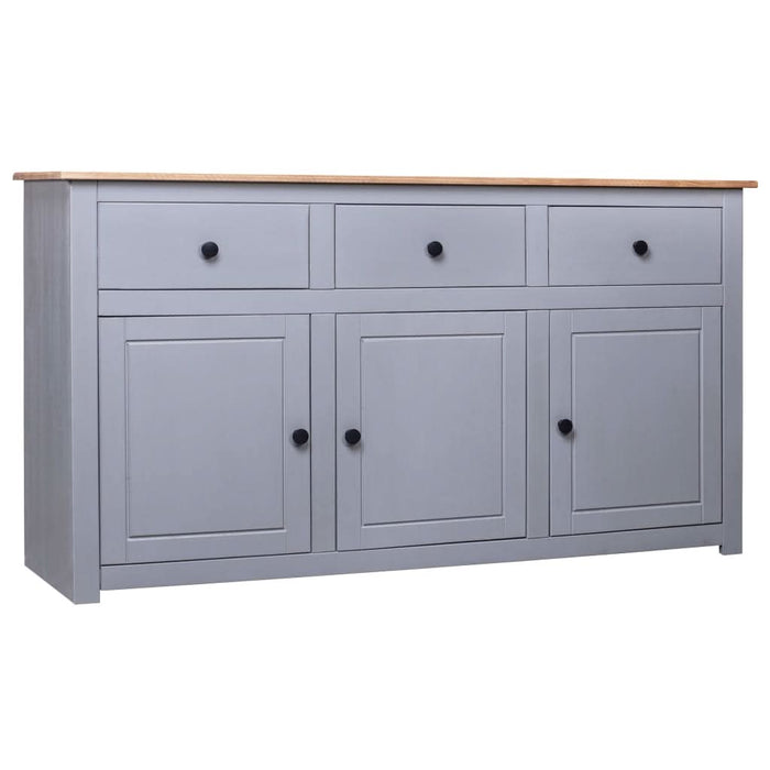Servantă, gri, 135 x 40 x 80 cm, lemn masiv pin, gama Panama - WALTI WALTI