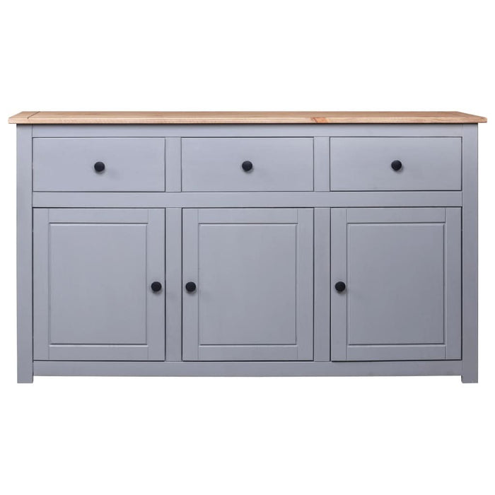 Servantă, gri, 135 x 40 x 80 cm, lemn masiv pin, gama Panama - WALTI WALTI