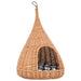 Casă pentru pisici cu pernă, 40x60 cm, salcie naturală, teepee - WALTI WALTI