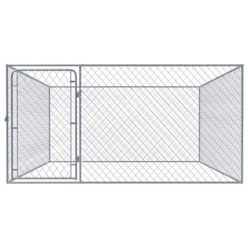 Padoc pentru câini de exterior, 2 x 2 x 1 m, oțel galvanizat - WALTI WALTI