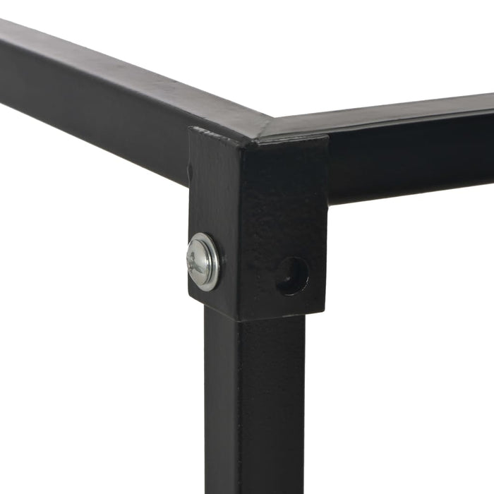 Rastel lemne de foc, cu postament, negru, 37x37x113 cm, oțel - WALTI WALTI