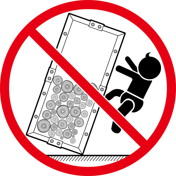 Rastel lemne de foc, cu postament, negru, 37x37x113 cm, oțel - WALTI WALTI