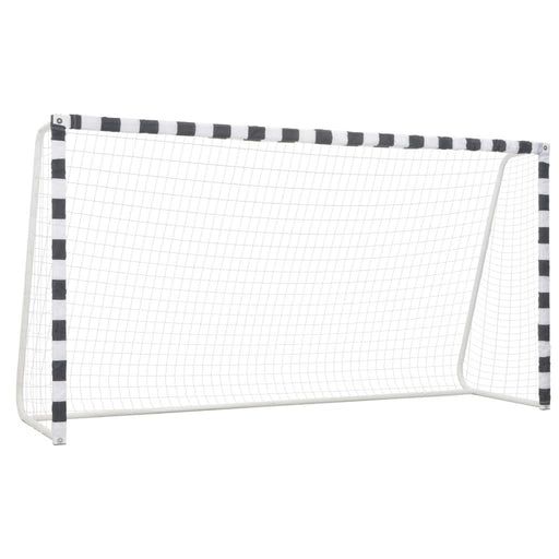 Poartă de fotbal, negru și alb, 300 x 160 x 90 cm, metal - WALTI WALTI