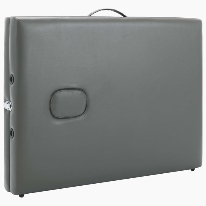 Masă de masaj cu 2 zone, cadru din lemn, antracit, 186 x 68 cm - WALTI WALTI