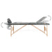Masă de masaj cu 3 zone, cadru din lemn, antracit, 186 x 68 cm - WALTI WALTI