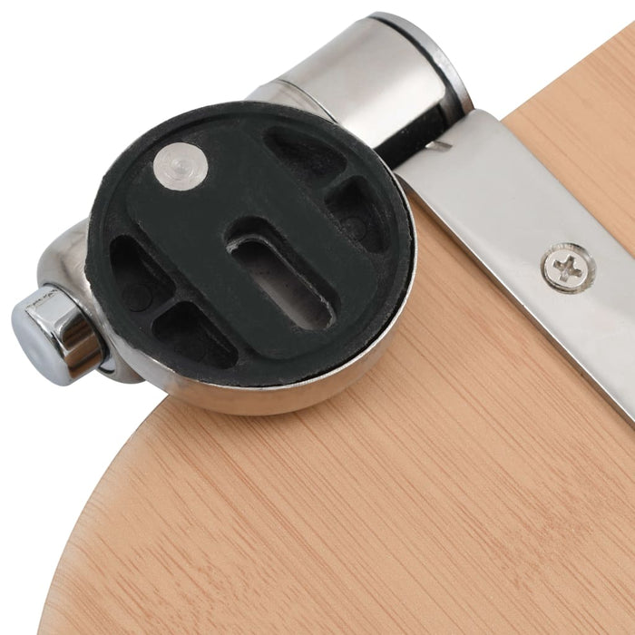 Capace WC cu închidere silențioasă, 2 buc., MDF, design bambus - WALTI WALTI