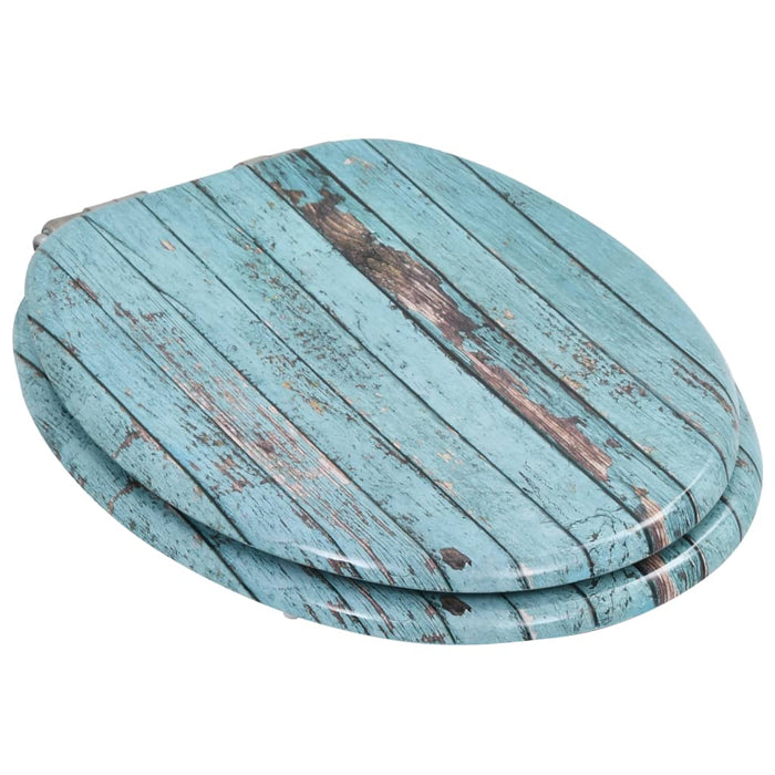 Capace WC închidere silențioasă, 2 buc., MDF, design lemn vechi - WALTI WALTI