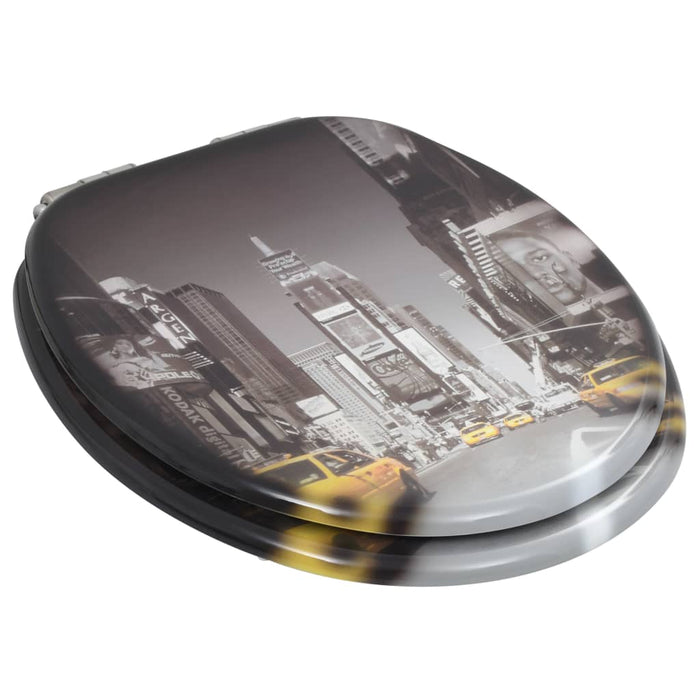 Capace WC cu închidere silențioasă 2 buc. MDF design New York - WALTI WALTI