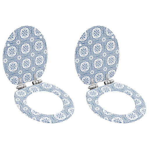 Capace WC cu închidere silențioasă 2 buc. MDF design porțelan - WALTI WALTI