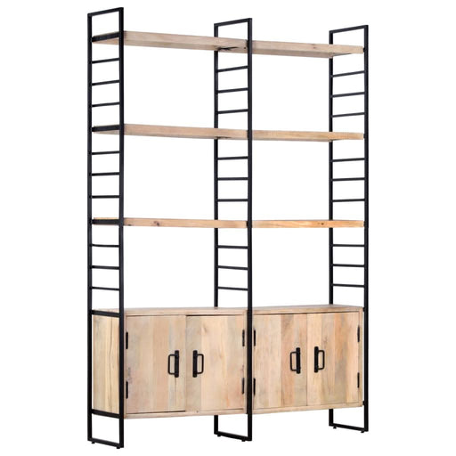 Bibliotecă cu 4 rafturi, 124 x 30 x 180 cm, lemn masiv de mango - WALTI WALTI