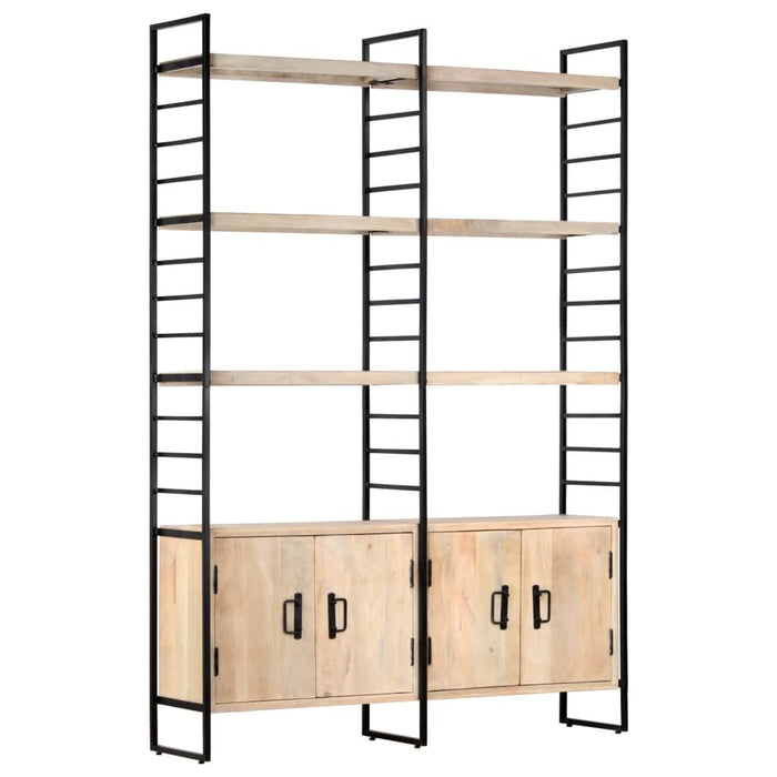 Bibliotecă cu 4 rafturi, 124 x 30 x 180 cm, lemn masiv de mango - WALTI WALTI