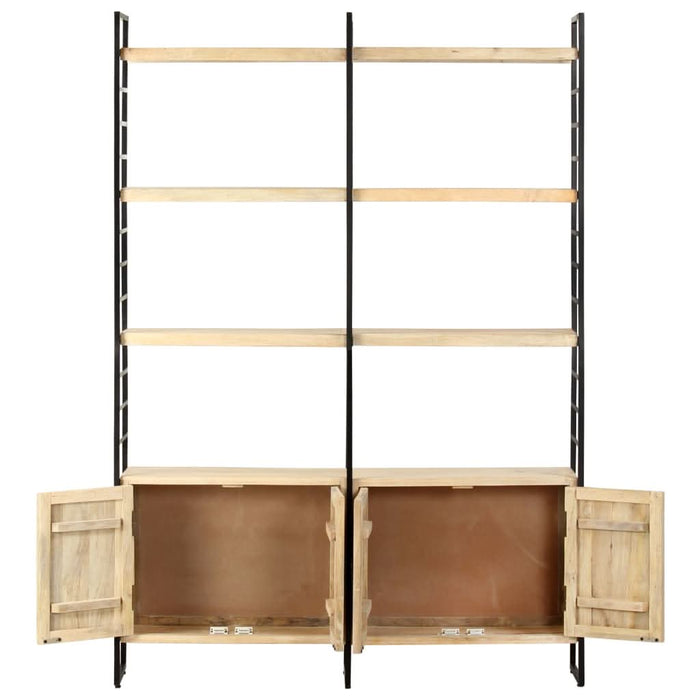 Bibliotecă cu 4 rafturi, 124 x 30 x 180 cm, lemn masiv de mango - WALTI WALTI
