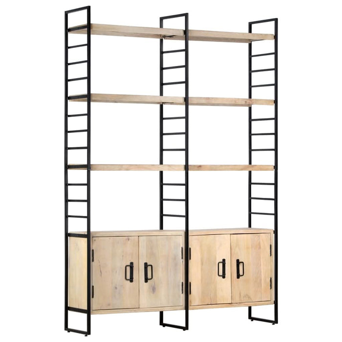 Bibliotecă cu 4 rafturi, 124 x 30 x 180 cm, lemn masiv de mango - WALTI WALTI