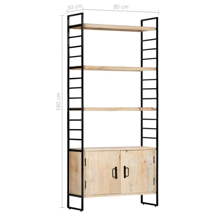Bibliotecă cu 4 niveluri 80x30x180 cm lemn masiv de mango - WALTI WALTI